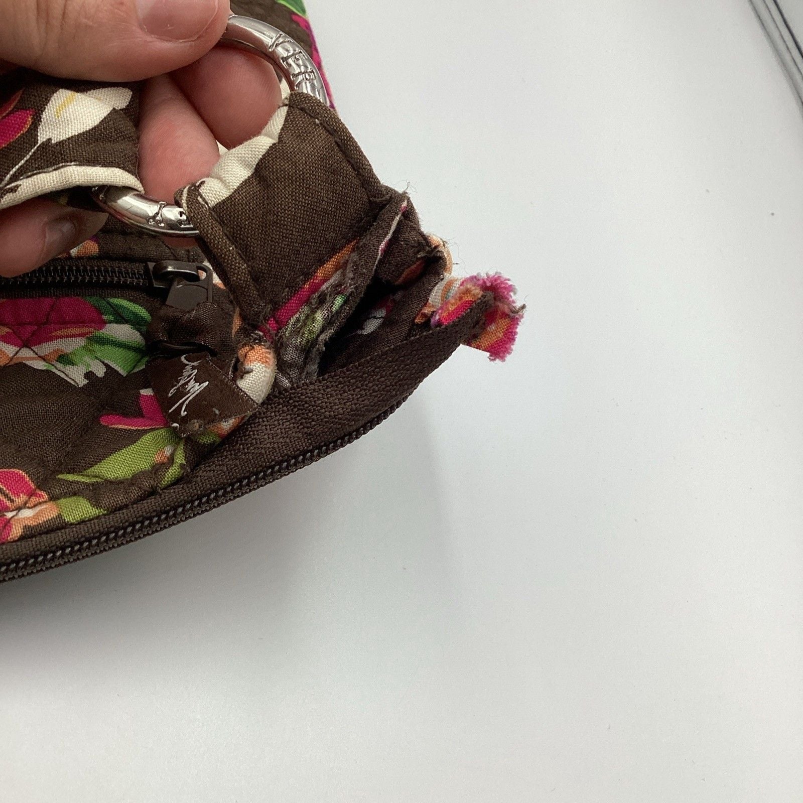 Vera Bradley English Rose Floral Mini Hipster Adjustable Strap Crossbody Bag 10