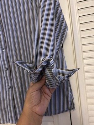 Women’s Pendleton Vintage Striped Button Down Blouse Size 8 8