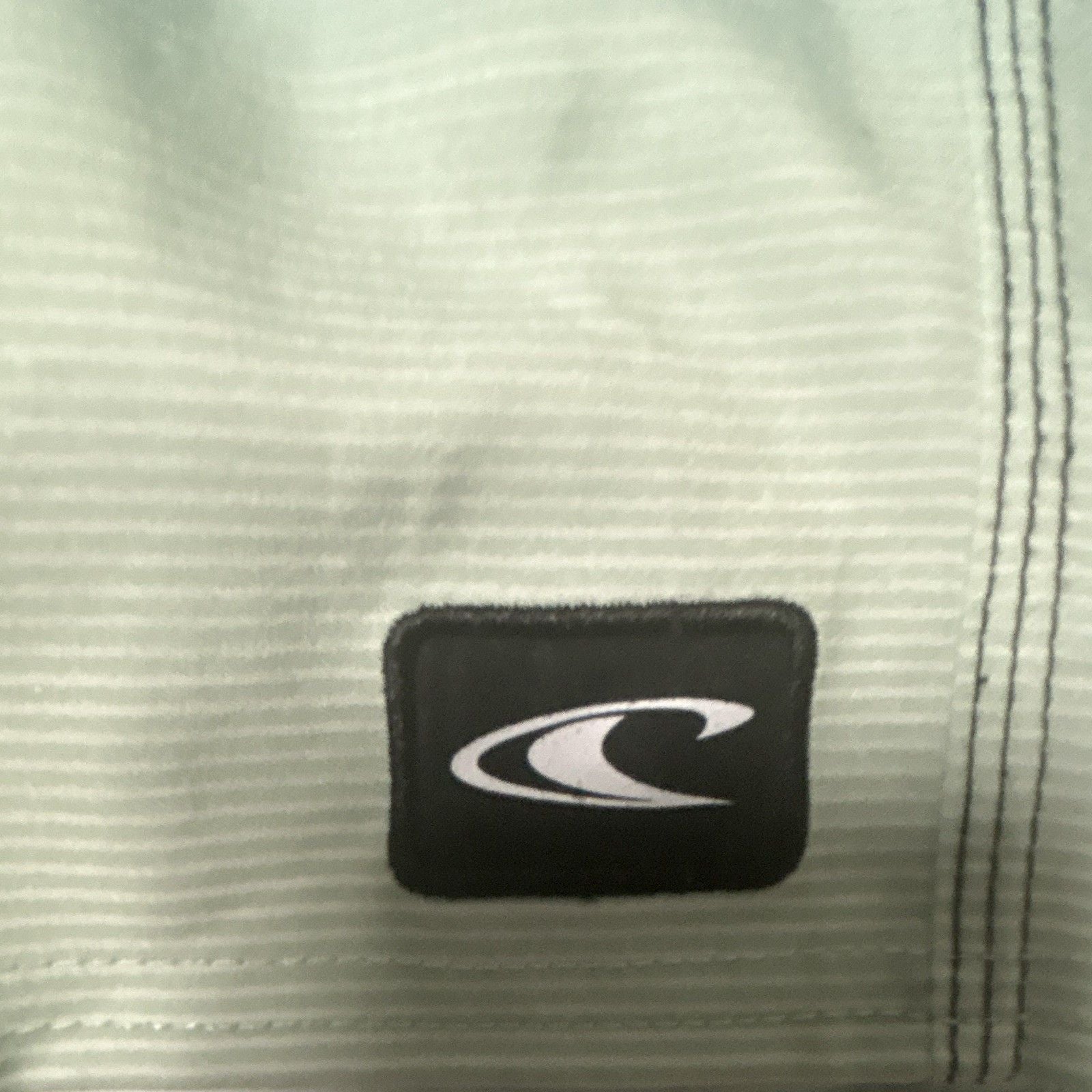 O'Neill Men’s Board Shorts Size 38 Black/Blue/Green Striped Drawstring Pocket 3