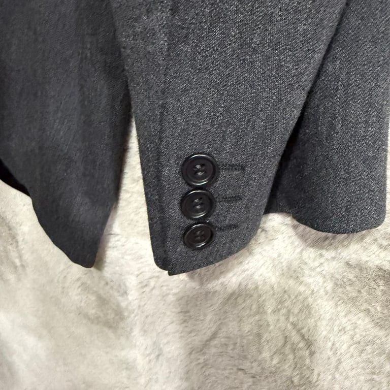Manzoni Couture Men's Grey Wool Blazer Jacket 44R Italy Career Business 5