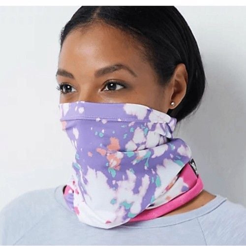 MUK LUKS Multi-Use Mask Pack-2 Non Medical Masks Pink and Gray 6