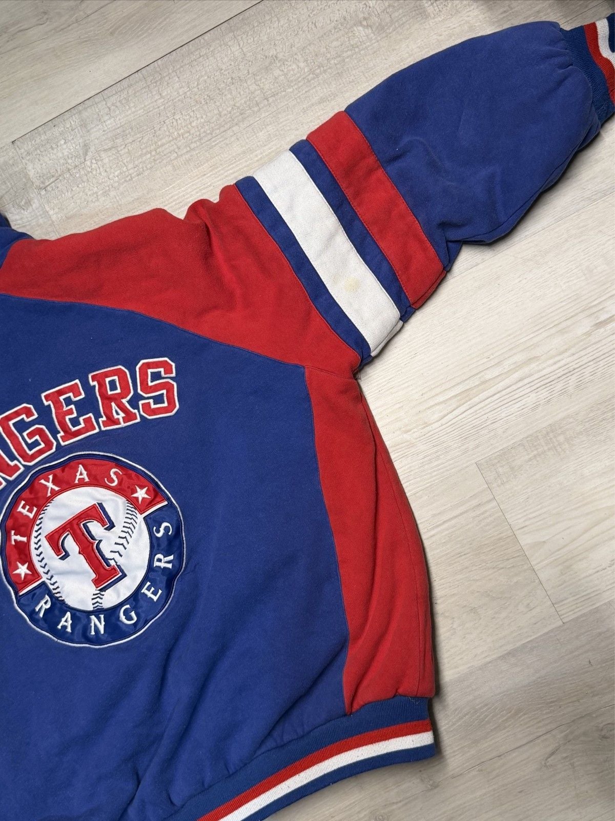 Genuine Merchandise Texas Rangers Hoodie XL MLB Baseball Red Blue Sweatshirt 4