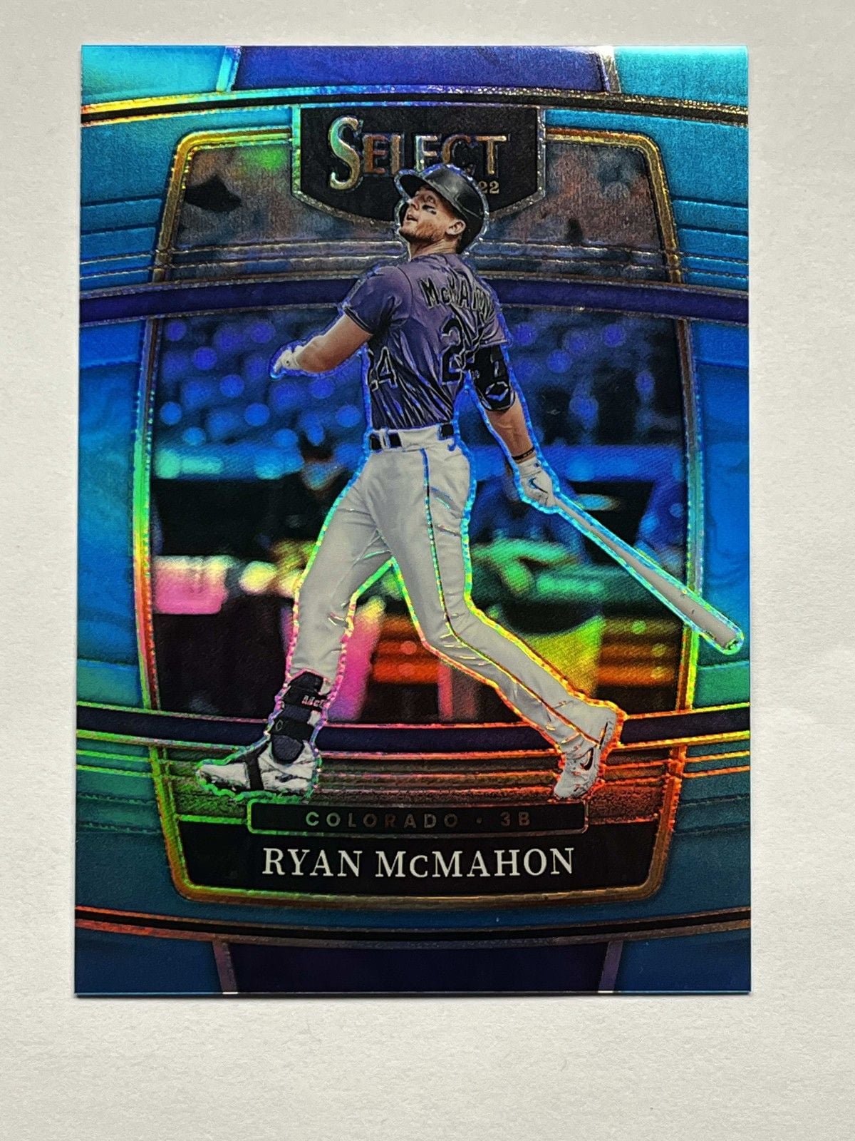 2022 Panini Select Concourse Ryan Mcmahon #29 Light Blue Prizm /149 Rockies 1