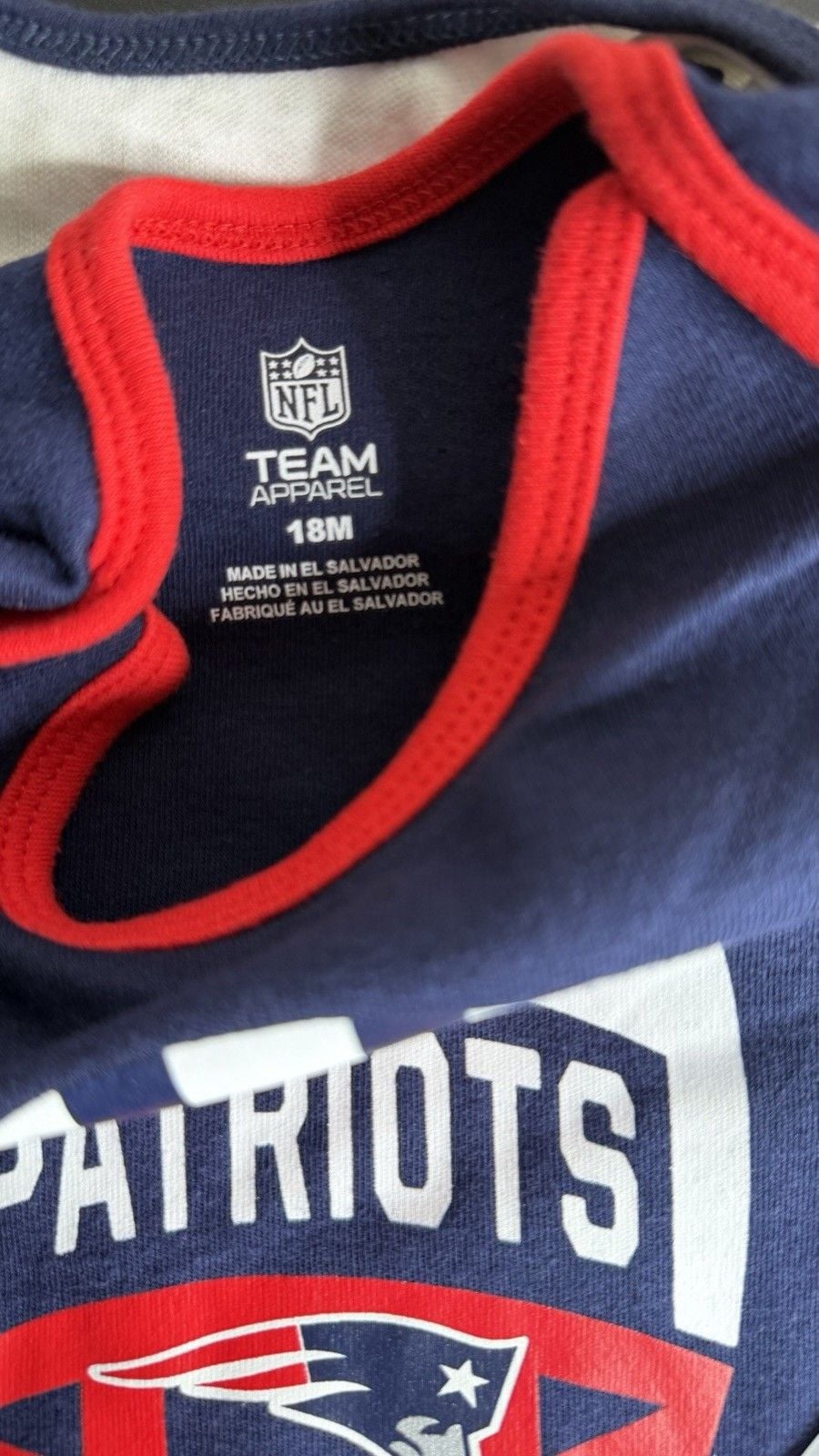 NFL Team Apparel New England Patriots infant 3-piece bodysuit set 3
