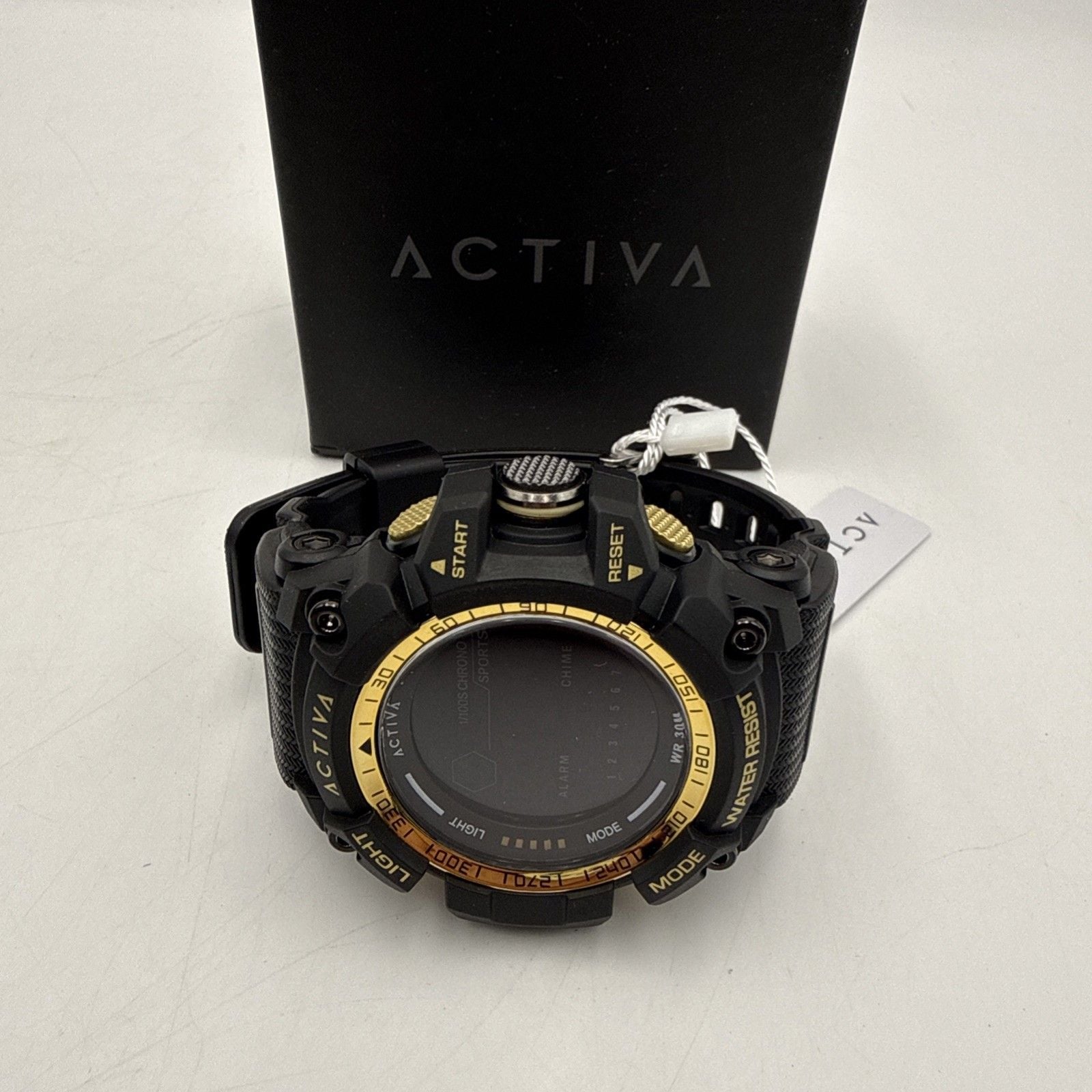 Activa by Invicta ACW8020-004 Men’s Black Gold Digital Sport Watch 56mm NIB 4
