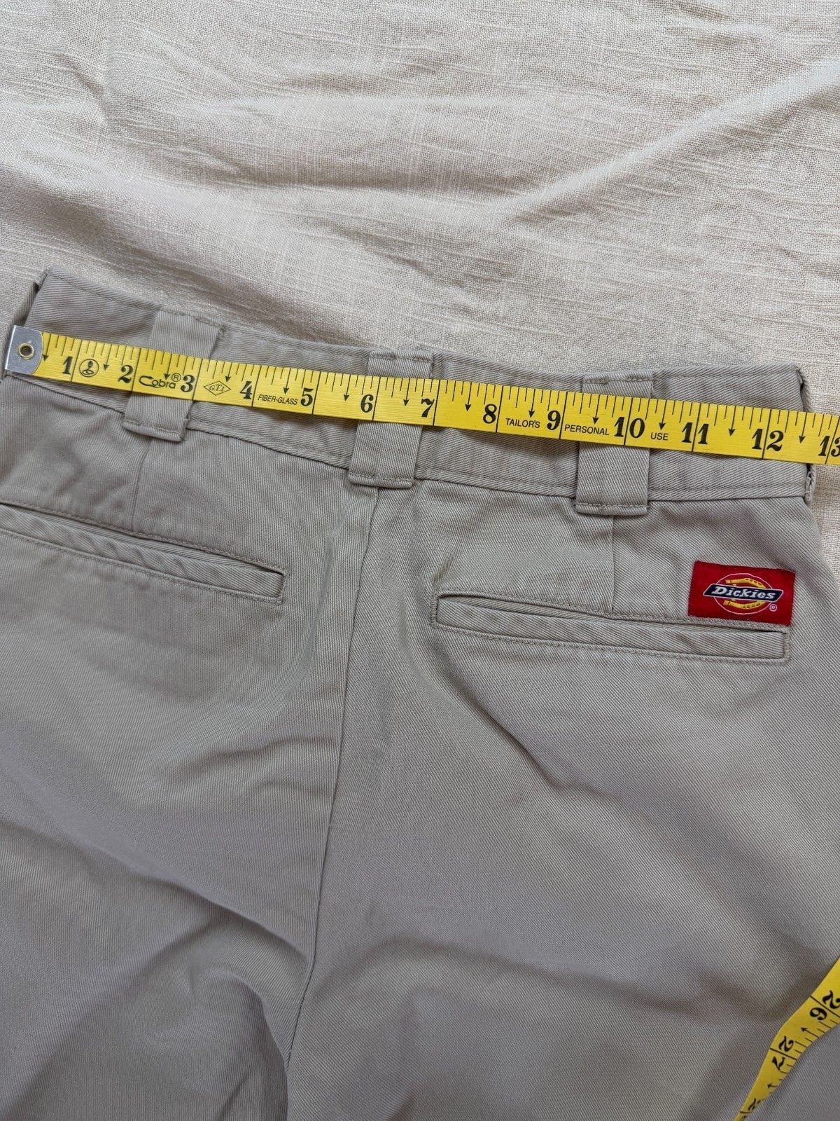 Dickies pants, Woman's Khaki Work Crop, roll hem size 0/24 9