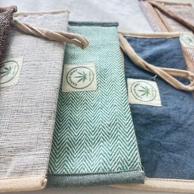 Nepal Hemp Pouch | Natural Eco-Friendly Small Storage Bag | Boho Travel Wallet 13