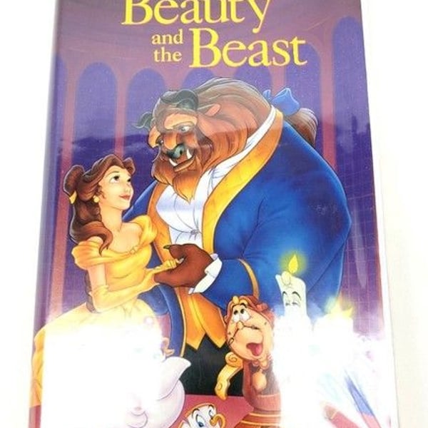 Vintage Walt Disney "Beauty and the Beast" Black Diamond Edition VHS NEW SEALED