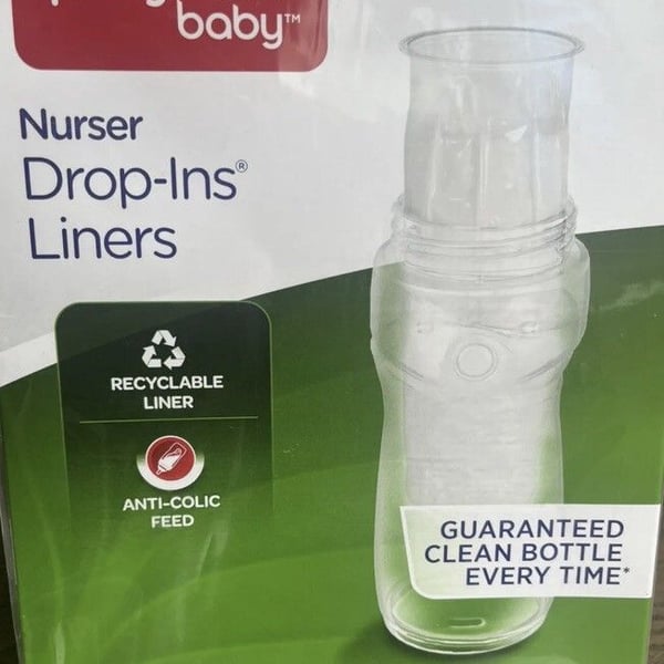 Playtex Baby Nurser Drop-Ins Baby Bottle Liners 8-10 oz 100 count Open Box