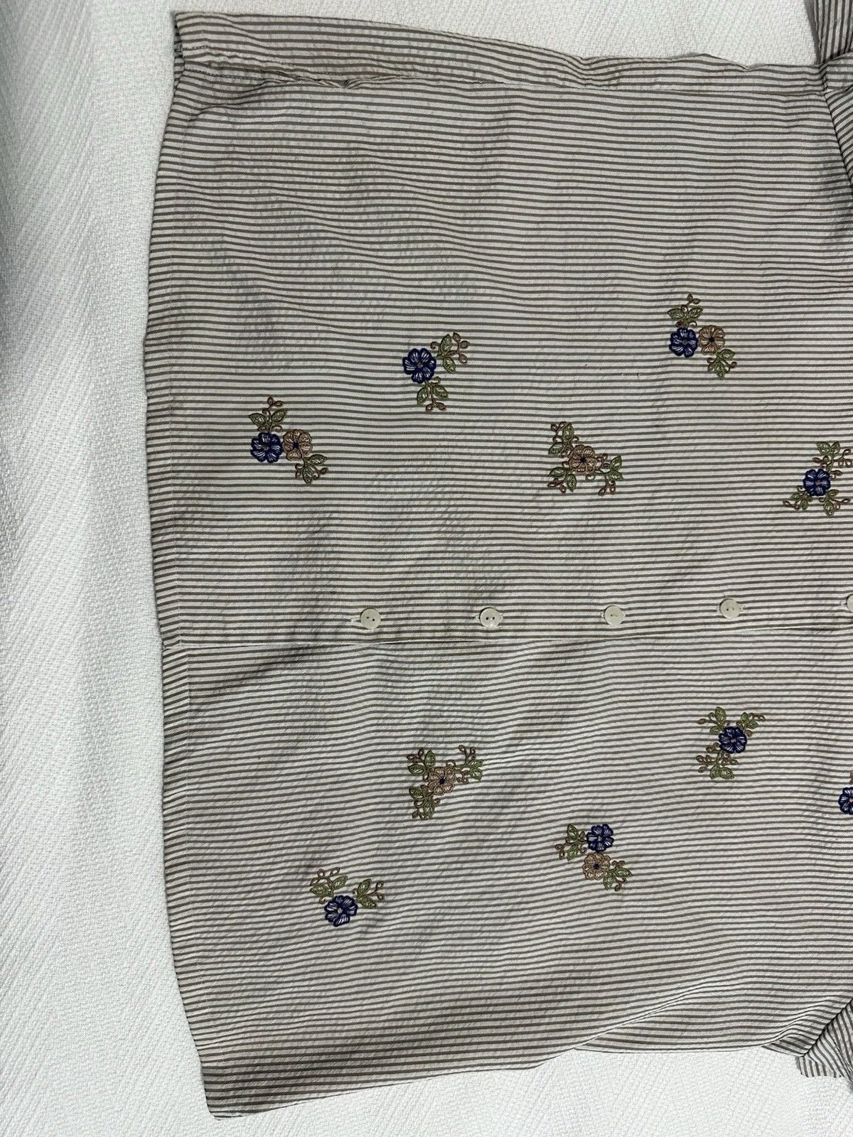 Bon Worth Women’s Xl Gray Button-Up Blouse 8
