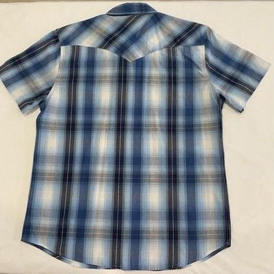 Levi’s Men's Classics Short Sleeve Button-Down Plaid Shirt Size L 8