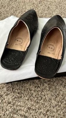 Moroccan Babouche Slippers (Also Called Balgha) Size 8 3