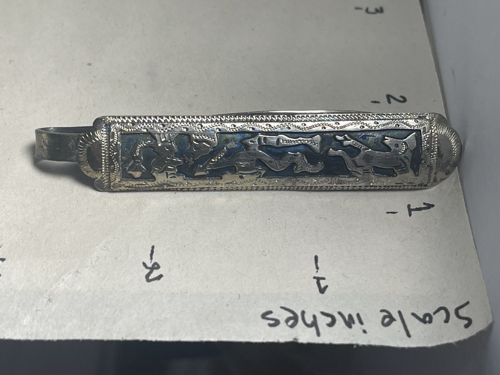 Sterling Silver 925 Native Southwestern Pendant Pin 5