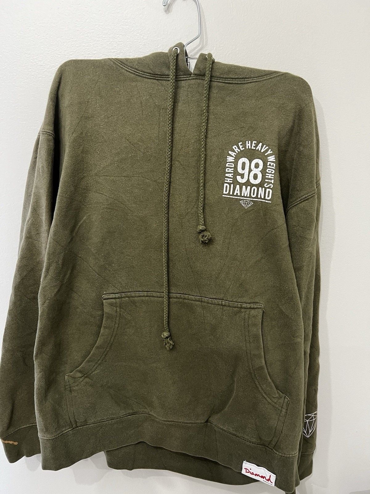 Diamond Supply Co. Green Hoodie Pullover Small 2