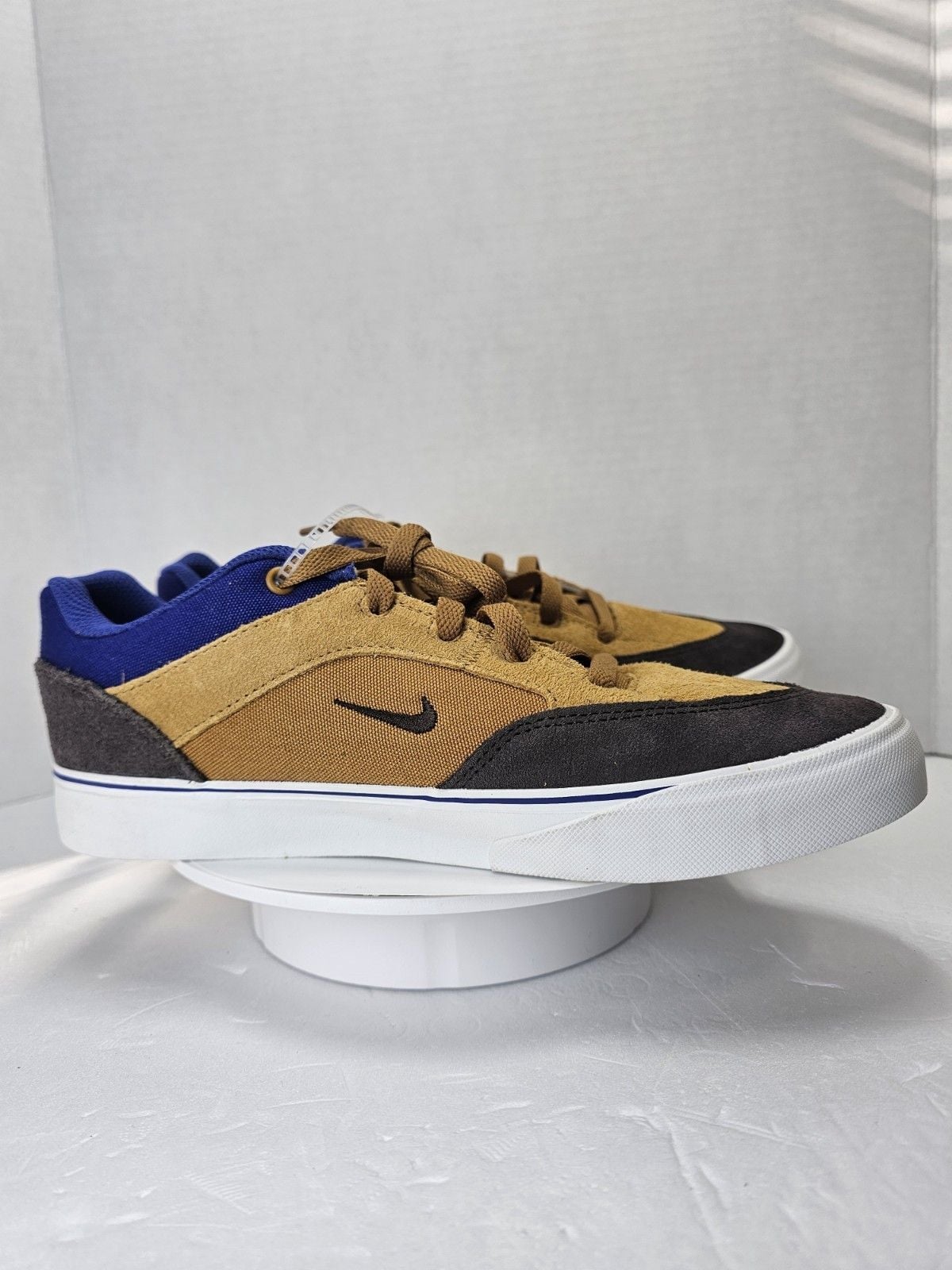 Nike SB Malor HF1205-700 Brown Blue Suede Skate Shoes Youth Size 6Y New 11