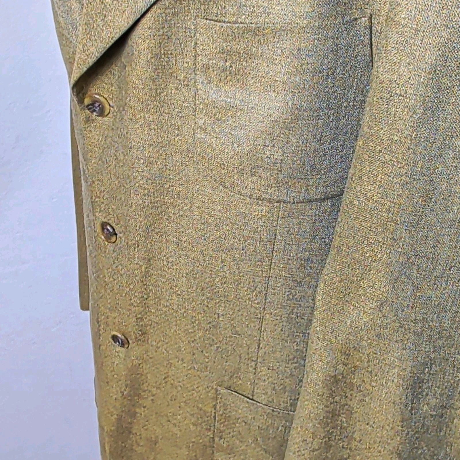 Vintage Hilton 1893 44 Long Sport Coat 100% Silk Blazer Made in USA Patch Pocket 6