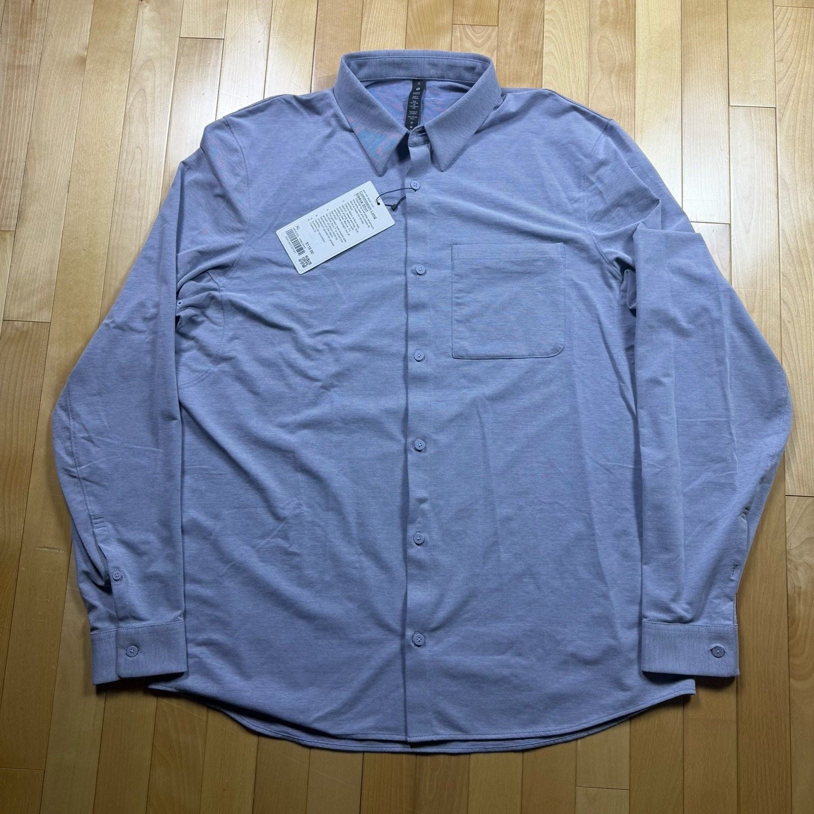 Lululemon Commission Button Up Shirt Men’s XL grey Stretch Business Casual NWT 3