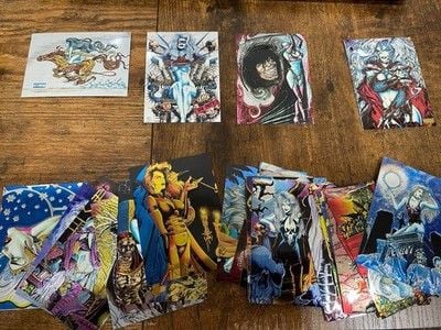 Lady Death Chromium Cards Series 1 1994 Chaos Comics Krome Complete Set 4