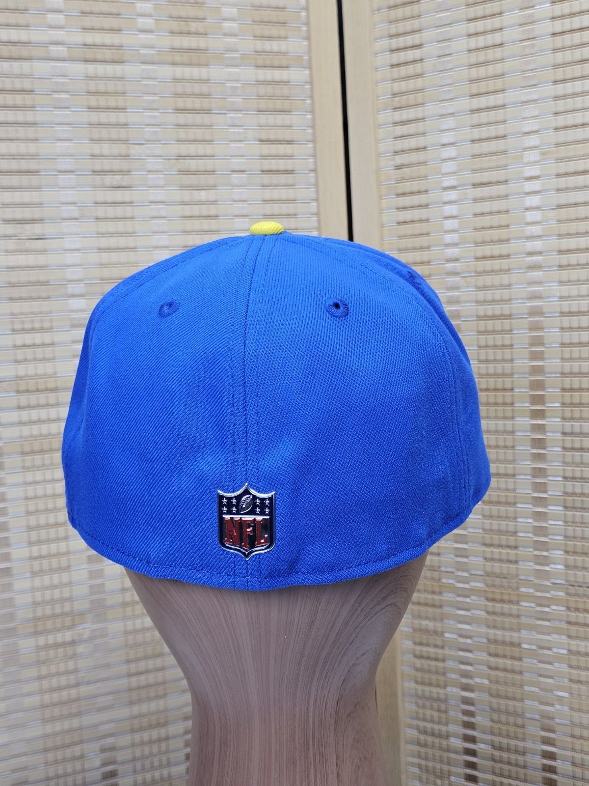 New Era Los Angeles Rams 59FIFTY Fitted Hat Royal Yellow Size 7 1/2 5