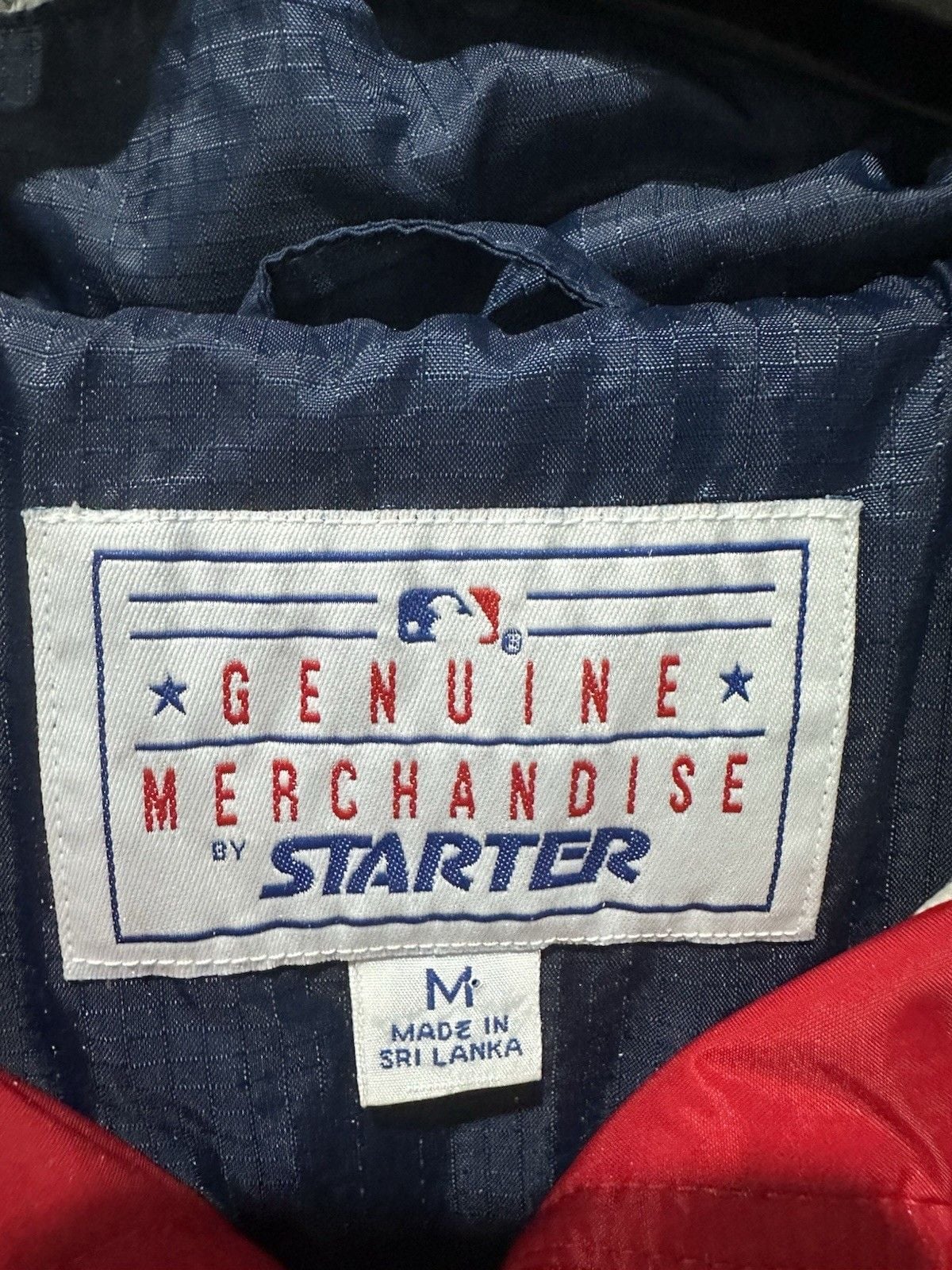Vintage 1990s Cleveland Indians Starter Mens M Windbreaker Jacket Chief Wahoo 4