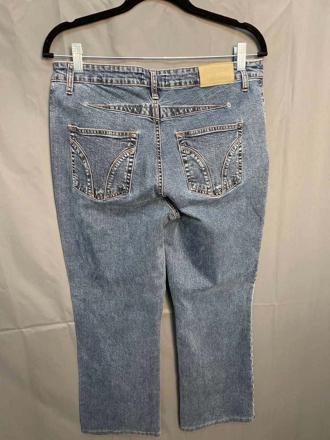 Cambio Straight Leg Jeans Womens Size 16 34 Waist Medium Wash Ankle Crop 8