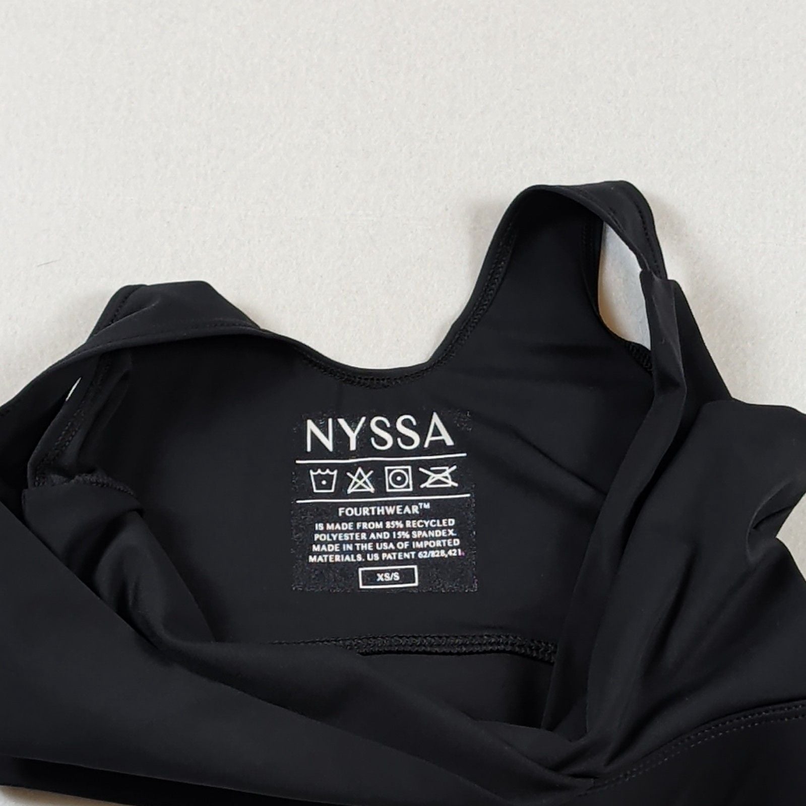 Nyssa Fourthwear Postpartum Recovery Bralette Black V-Neck Wireless xs/s 4