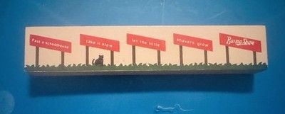 VTG 1995 The Cats Meow Burma Shave Signs Accessory Let The Little Shavers Grow” 4