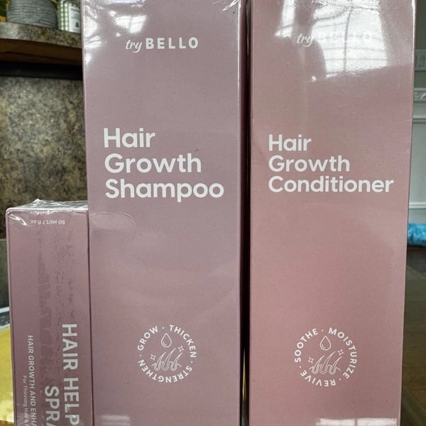 Trybello Hair Growth Shampoo and Conditioner Set with FREE Spray Included New