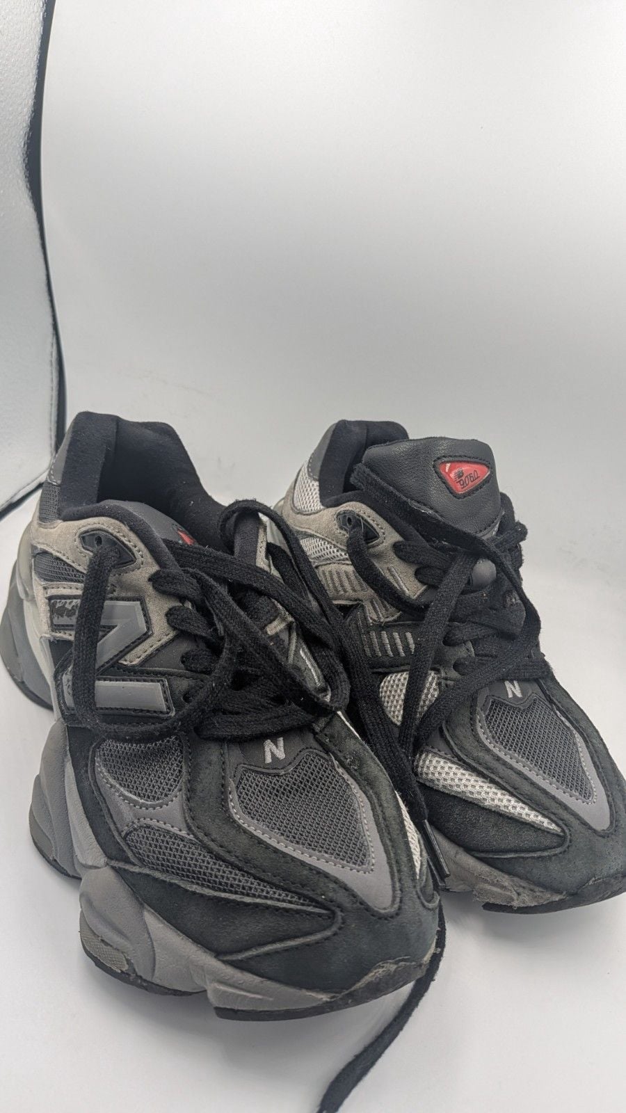 New Balance 9060 Black Castlerock Black/Gray Men's Low Top Lace-Up Sneakers 2