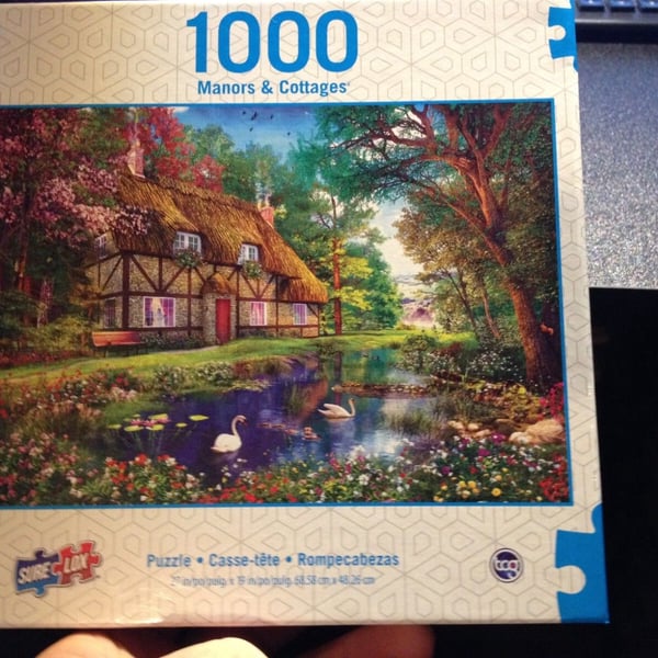 Sure Lox 1000 Piece Puzzle ~ Manors & Cottages Collection~ New Sealed