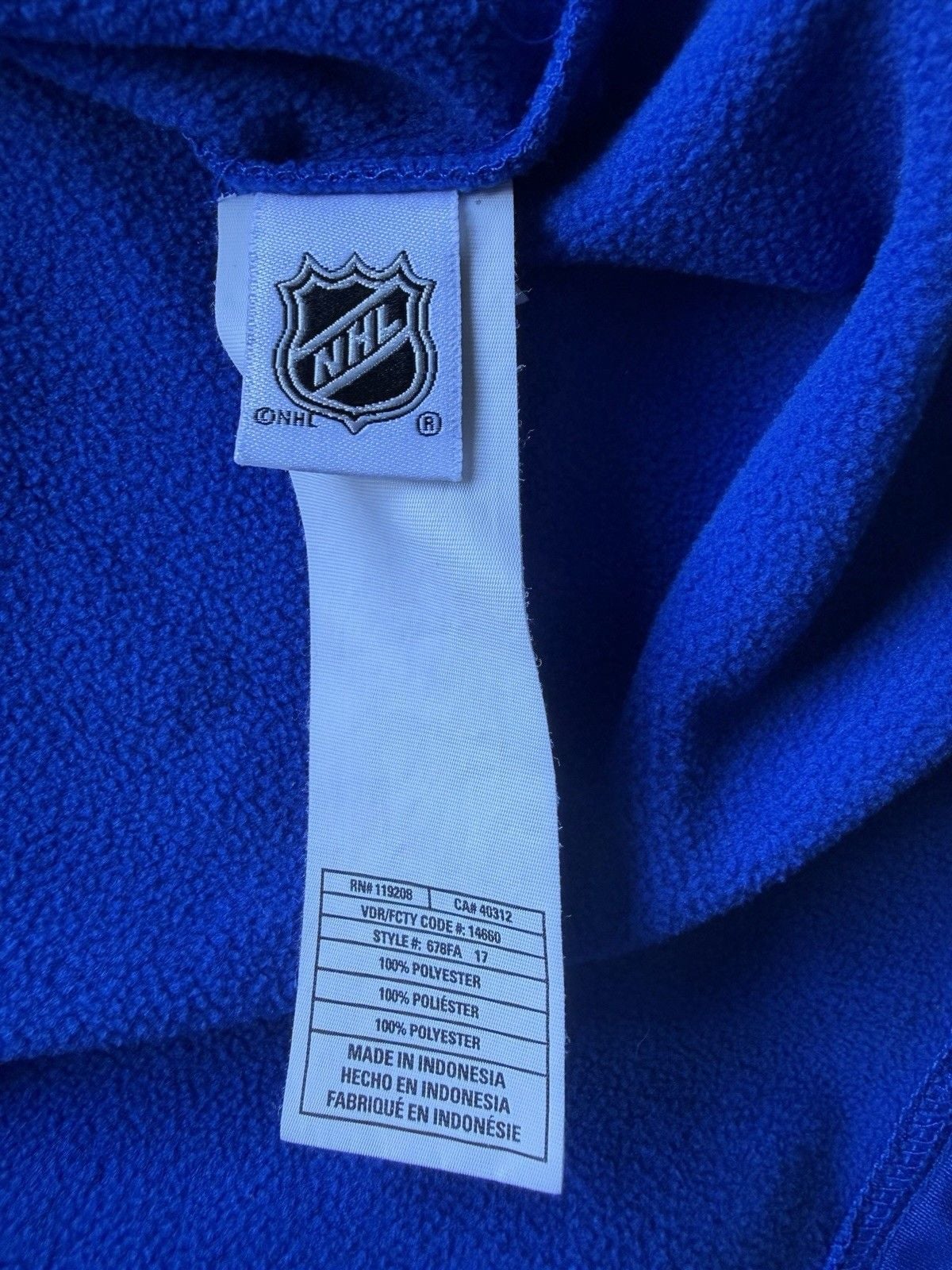 Adidas New York Rangers NHL Hockey Hoodie Pullover Blue XL Officially Licensed 8