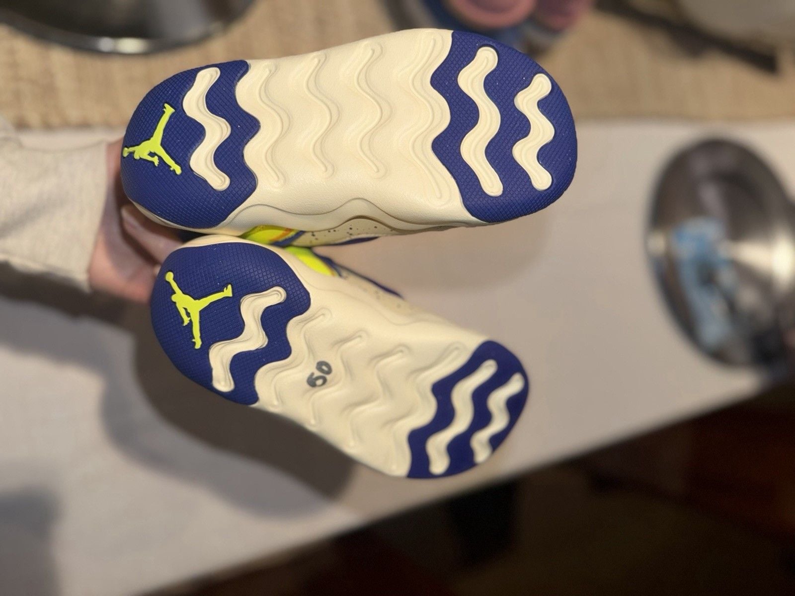 Jordan 23/7 "Team Gold / Radiant Blue" 11C Kids DZ6330-700 4