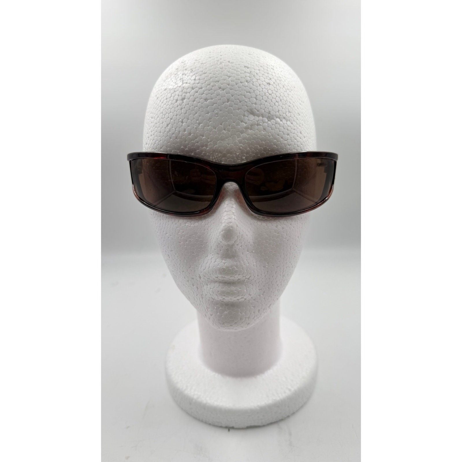 Womens Rhinestone Anti-glare Polarized Chic Narrow Sunglasses Tortoise Brown 2