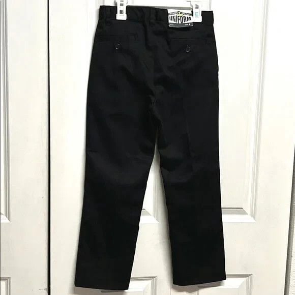 Galaxy Black School Uniform Khaki Pants Size 8 NWT 5