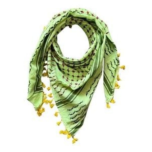 Light Green Shemagh Keffiyeh made in Palestine