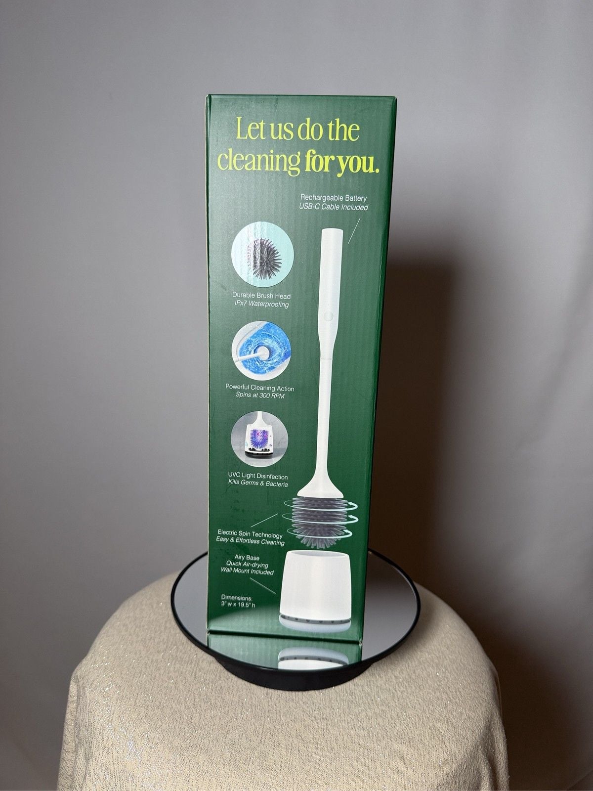 Sonic Power Electric Toilet Brush Self Cleaning 5ct 2