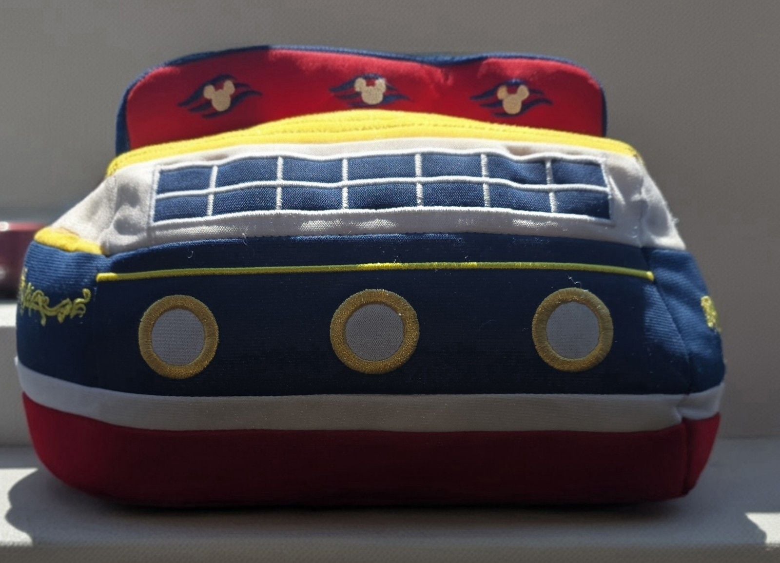 Disney Cruise Line Plush Ship Mickey Mouse Nautical Sea Boat Toy Retired 1