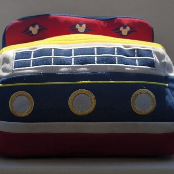 Disney Cruise Line Plush Ship Mickey Mouse Nautical Sea Boat Toy Retired