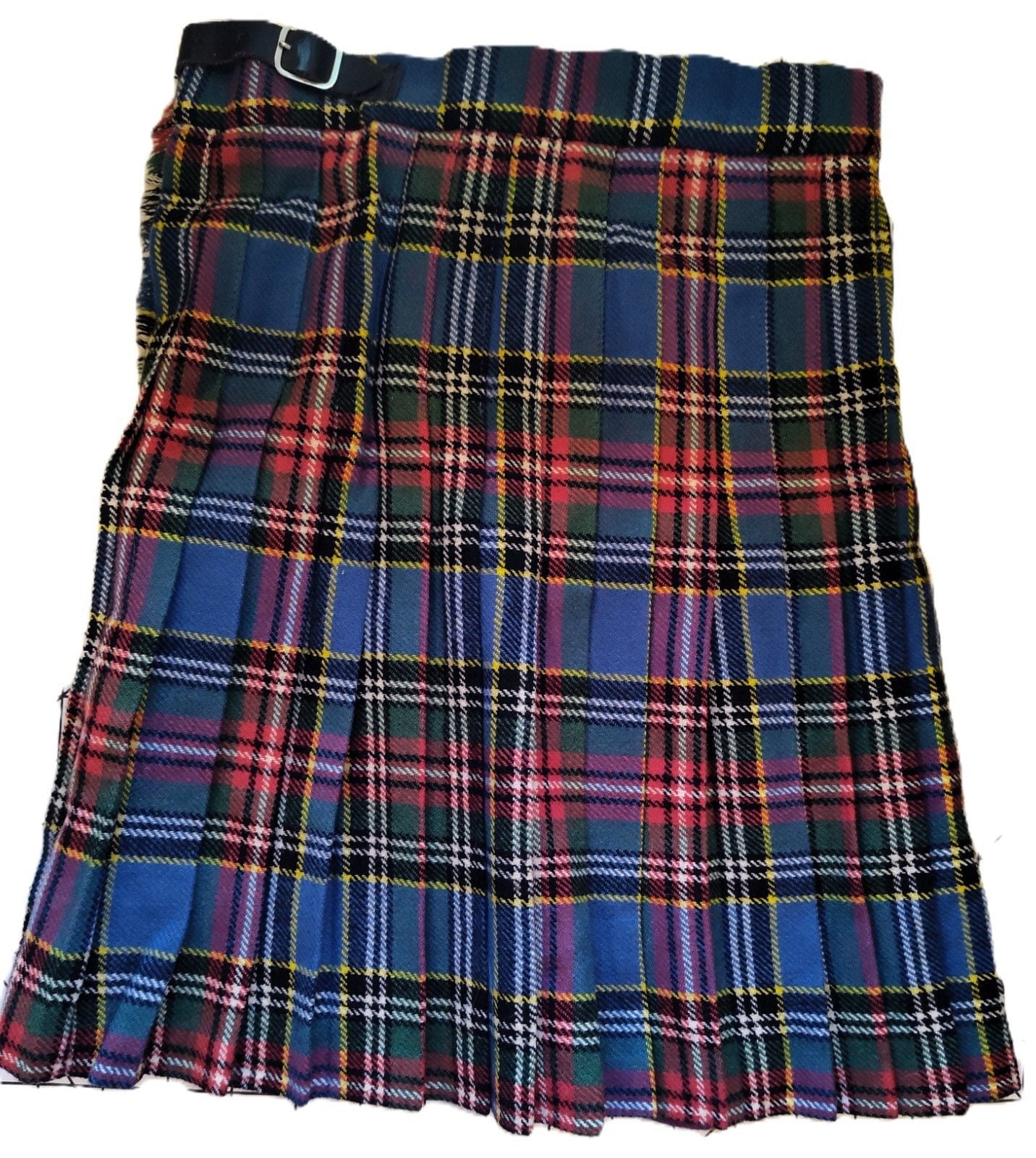 Vintage Authentic Kenmore 100% Wool Childs Tartan kilt From Scotland Sz 6 EUC 7