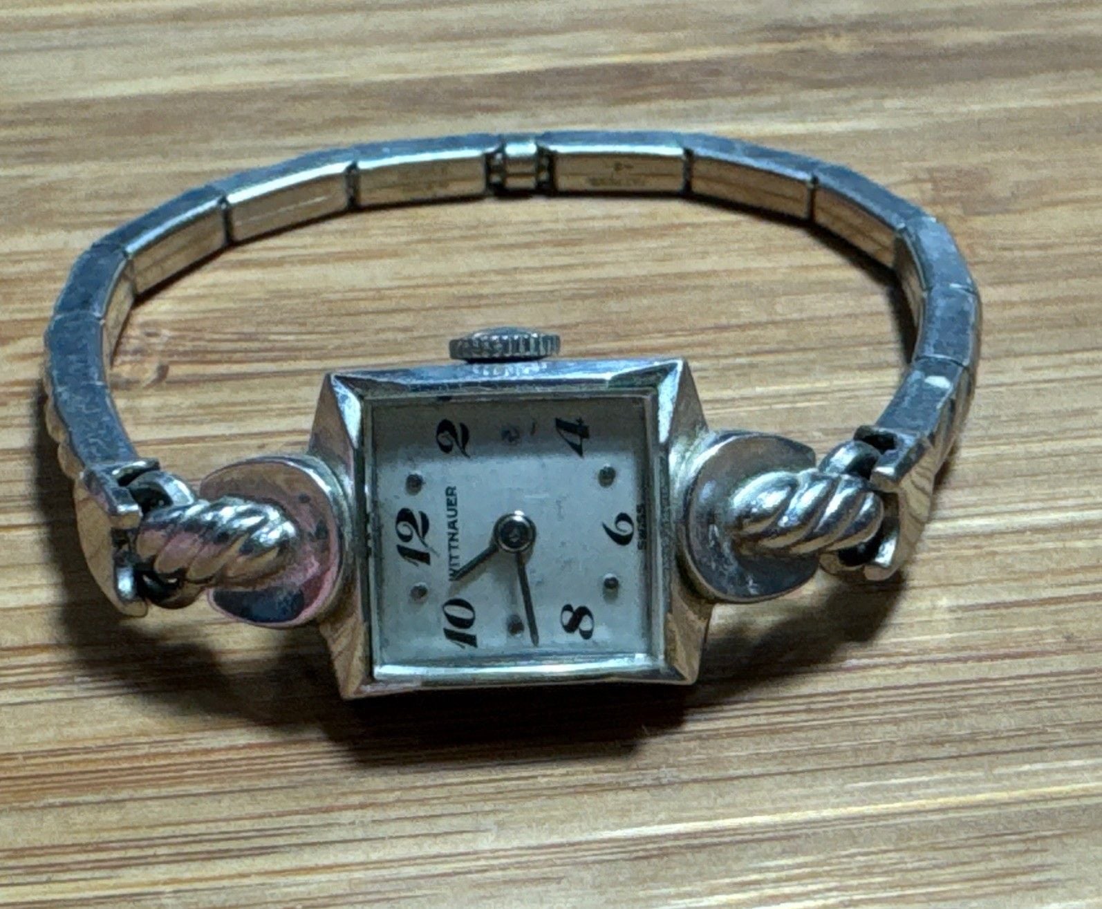 Vintage Wittnauer Swiss 10K Gold Filled Ladies Watch GEMEX USA Band Non Running 2