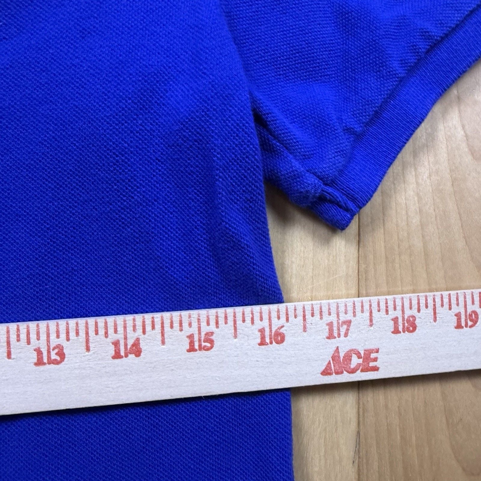 Polo Ralph Lauren Boys M 10-12 Big Pony Polo Shirt Blue Orange #3 Cotton 8