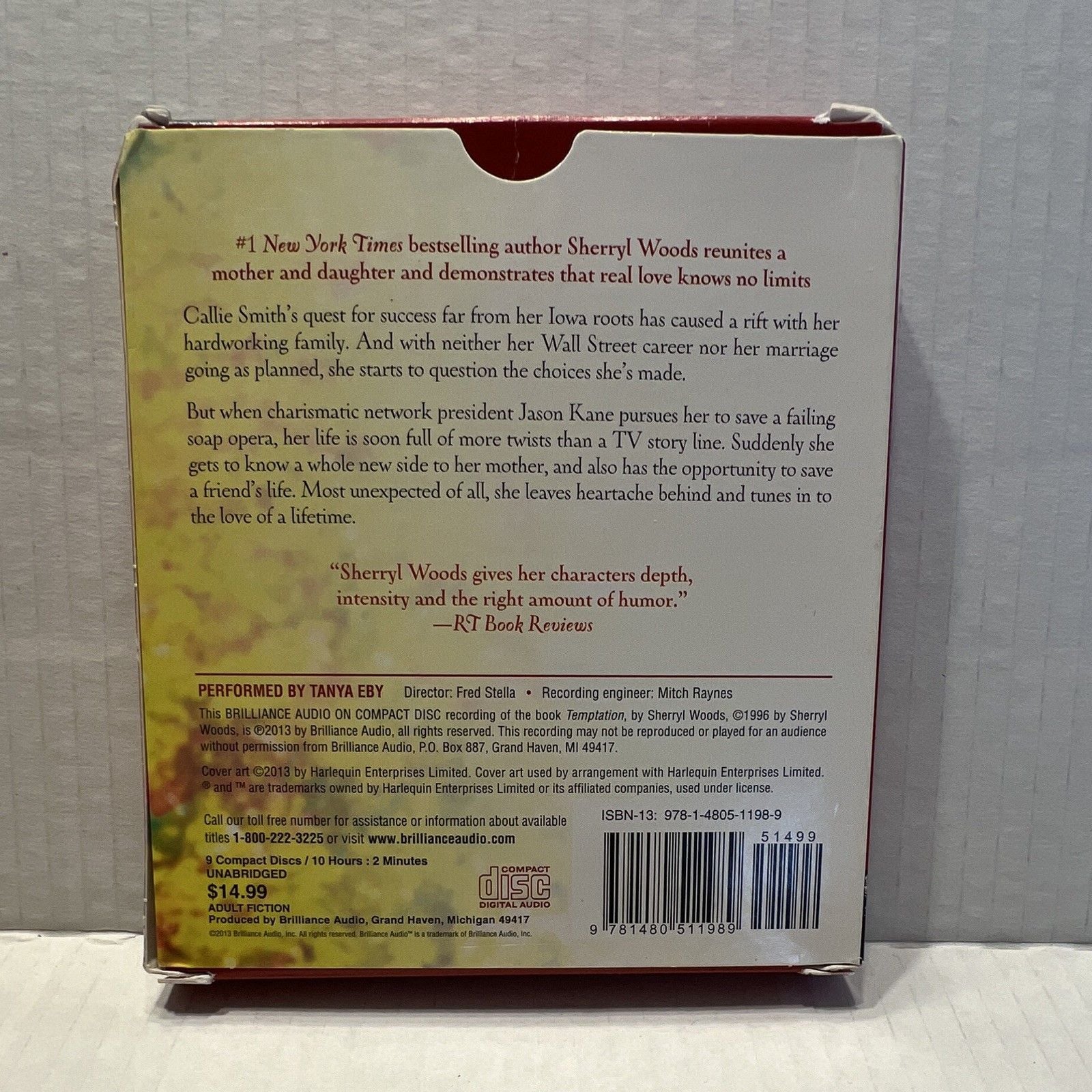 Sherryl Woods Unabridged Audiobook CD Lot 4: Twilight, Temptation 7