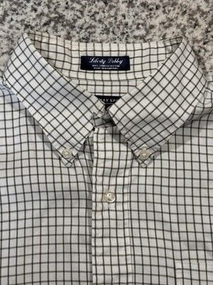 Hathaway Men’s Button Down Business Casual Oxford White 100% Combed Cotton Large 2