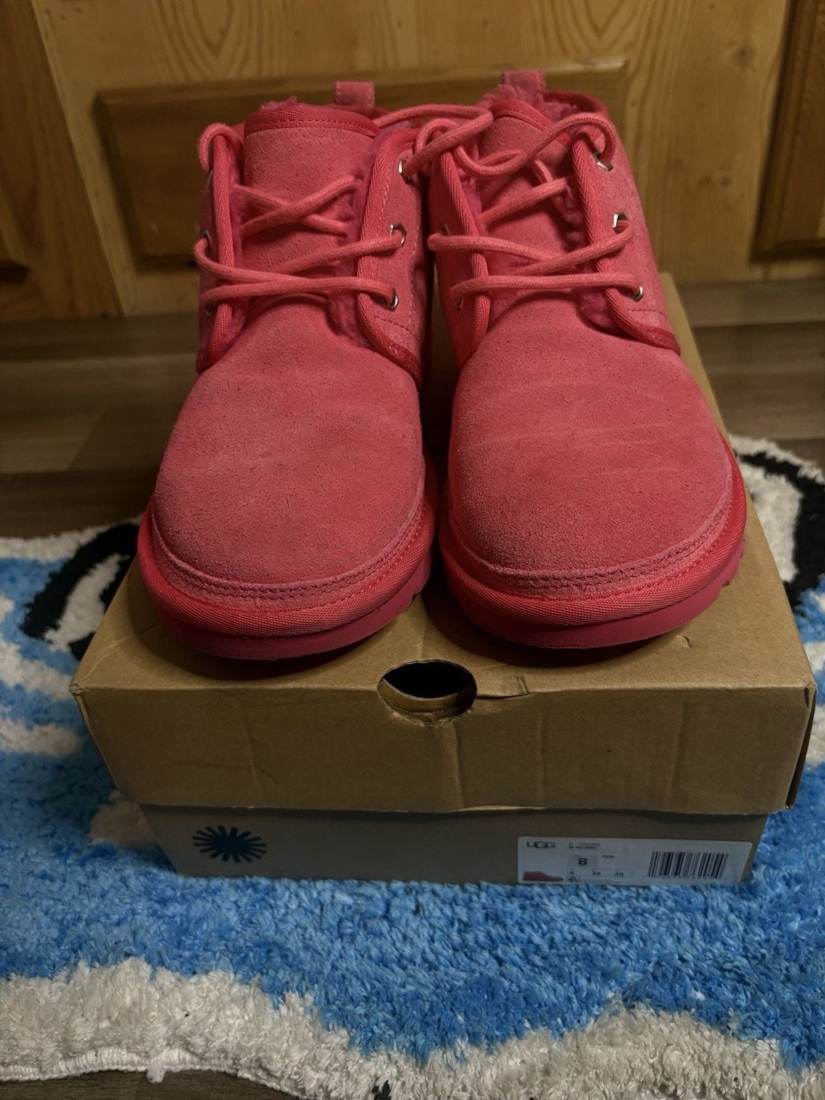 Lightly Used UGG Neumel Boots Pink Suede Women’s Size 8 7