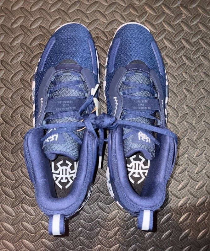 adidas D.O.N. Issue 3 Team Navy Blue Camo Basketball Shoes 2