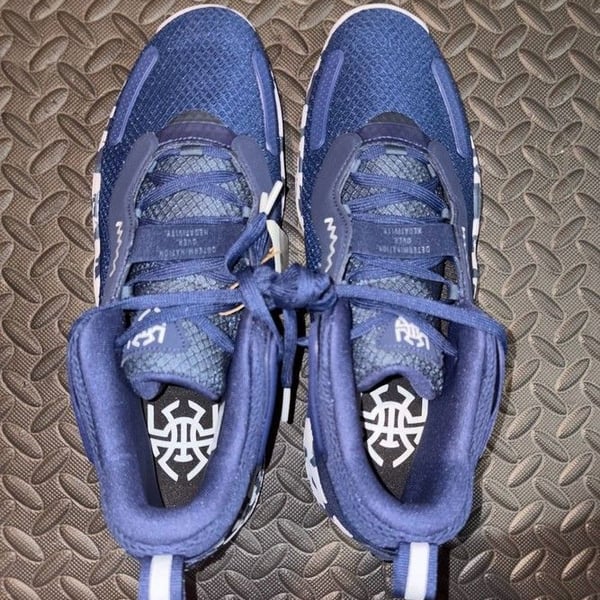 adidas D.O.N. Issue 3 Team Navy Blue Camo Basketball Shoes