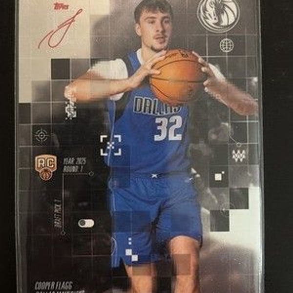 2025-26 Topps Signature Class COOPER FLAGG RC After Image SP Mavericks Rookie