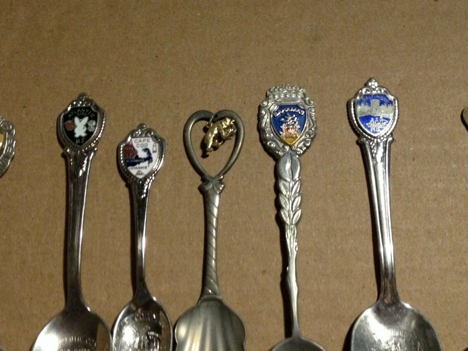 10 Assorted Souvenir Spoon Collection including Silver Plated "FREE SHIPPING" 3