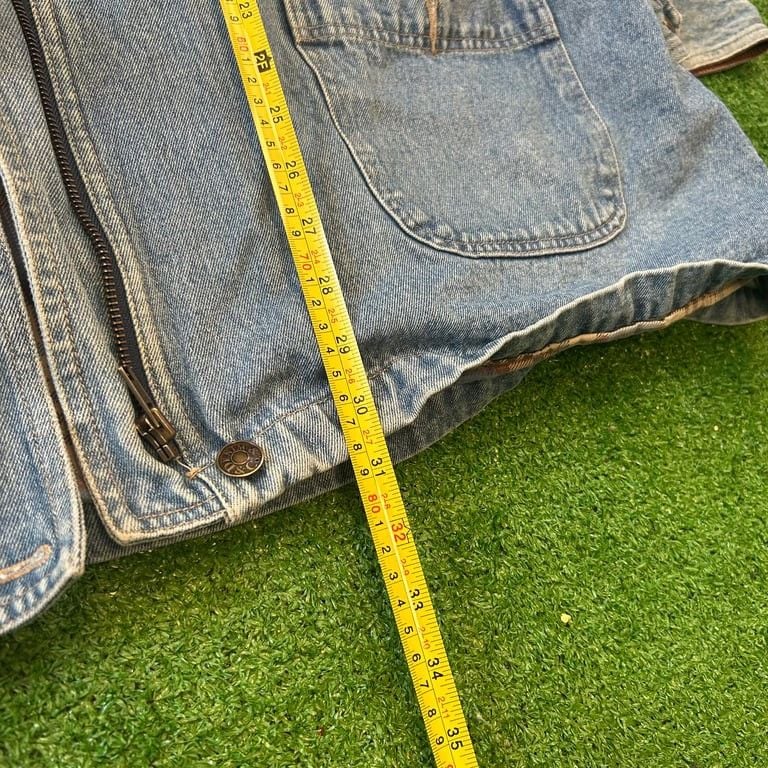 Denim & Co. Men's Relaxed Fit lined Denim Jean Jacket size XXXL(fits smaller length wise) 7