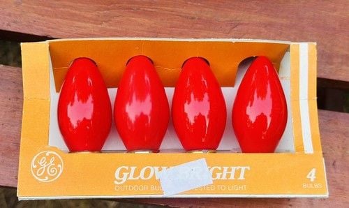 NIB NOS Vintage General Electric Glow Bright C7 Set Of 3 Boxes Christmas Lights 9
